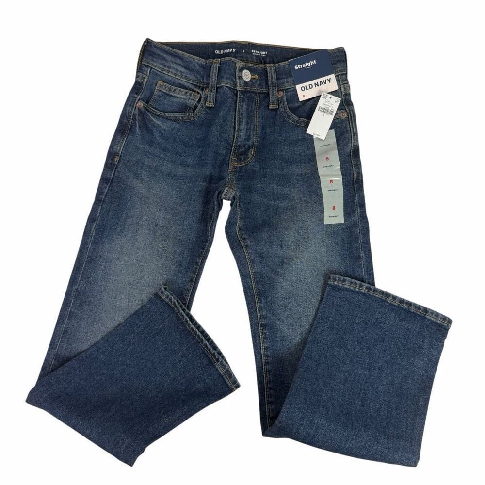 Old Navy Boys Straight Built in Flex Jeans size 8